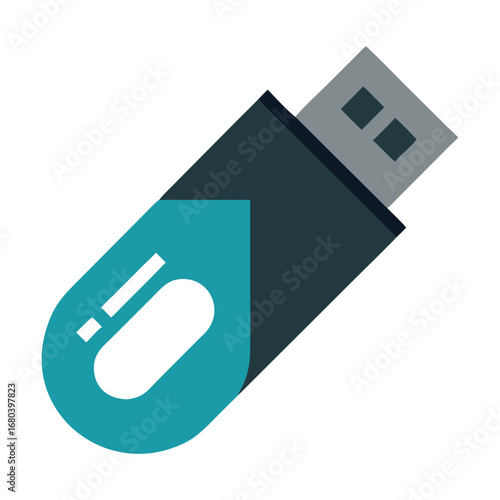 USB flash drive icon on a white background