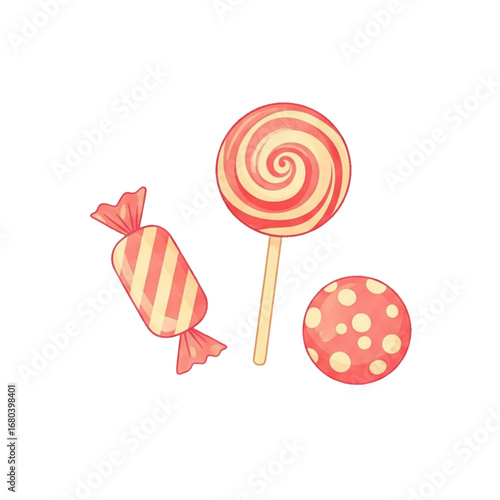 lollipop isolated on white background