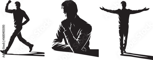 Male Silhouette Vector Illustration

Strong Man Silhouette Design

Modern Male Outline Graphic