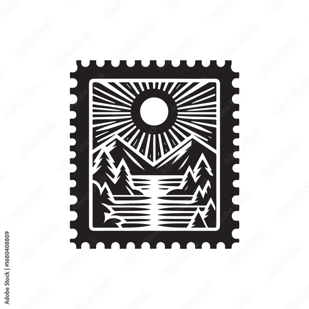Obraz premium Postage Stamp Vector (4).eps
