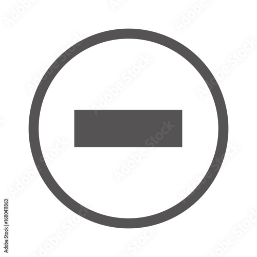 do not enter sign minus