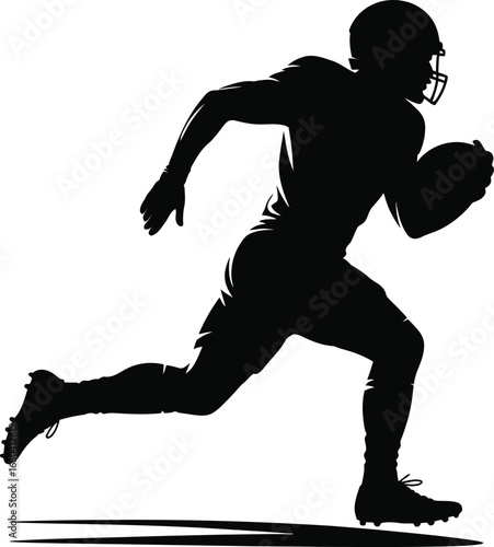 Football Player SVG | Personalized Sports Silhouette Cut File 