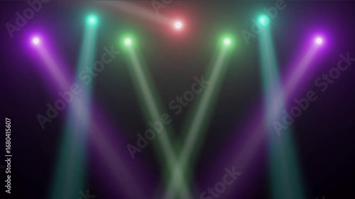 Glowing spotlight on stage, Abstract rays light lens flare style vintage overlay shine spotlight effect. for music, entertainment disco.