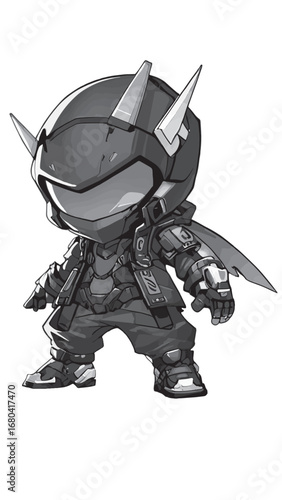 Print Chibi Phantom Ninja