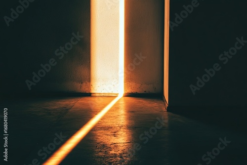 Wallpaper Mural A narrow beam of bright light illuminates Torontodigital.ca