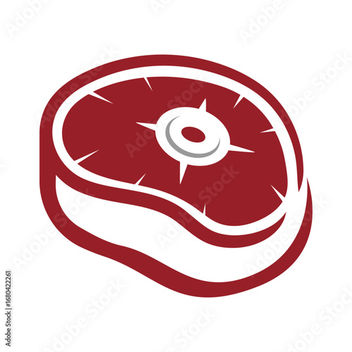Meat logo  icon illustration