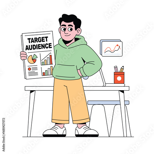 Target Audience Vector illustration. EPS 10 file