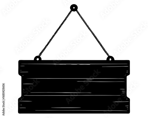 Hanging Signboard Illustration