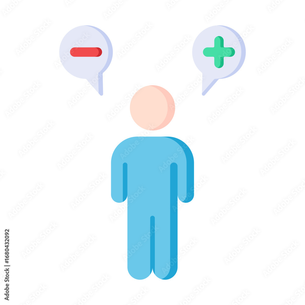 Obraz premium Attitude Icon