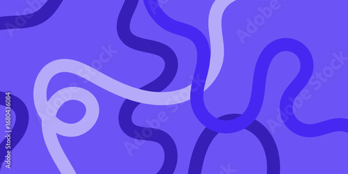 wavy lines background : Vibrant abstract design with wavy blue, purple, and white lines on a blue background. Modern, dynamic, and creative illustration perfect for graphic projects, textures, art