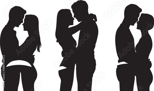 Romantic Couple Silhouette Vector

Loving Pair Silhouette Illustration

Together Forever Silhouette Design