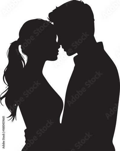 Romantic Couple Silhouette Vector

Loving Pair Silhouette Illustration

Together Forever Silhouette Design