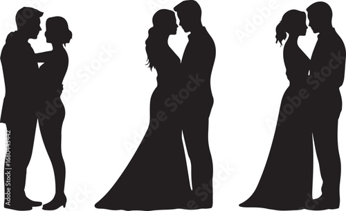 Romantic Couple Silhouette Vector

Loving Pair Silhouette Illustration

Together Forever Silhouette Design
