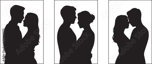 Romantic Couple Silhouette Vector

Loving Pair Silhouette Illustration

Together Forever Silhouette Design