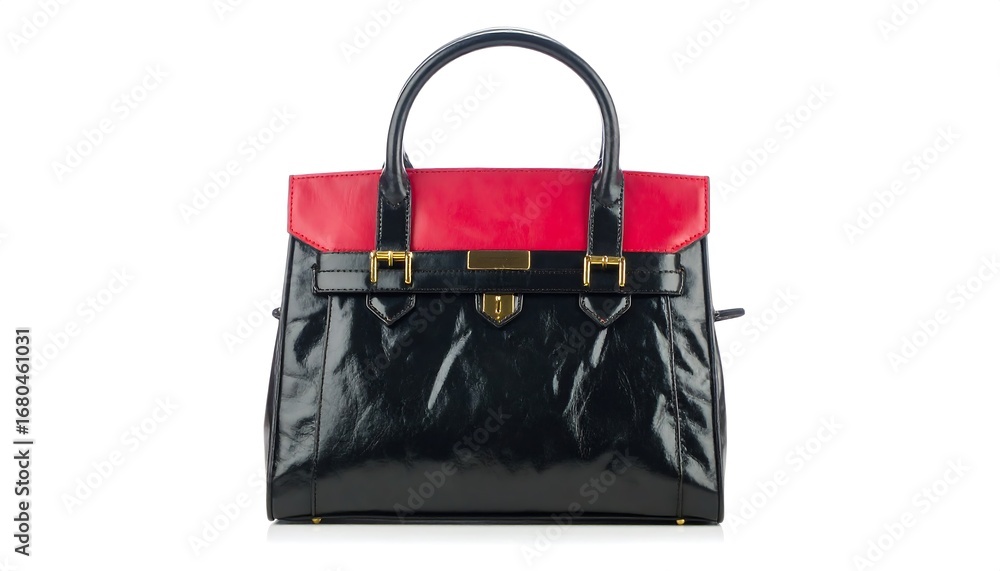 Naklejka premium Red and black handbag