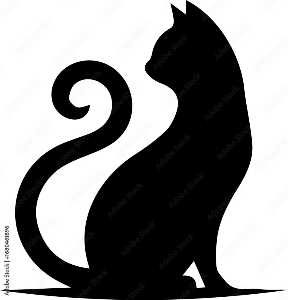 Obraz premium Black Cat Vector