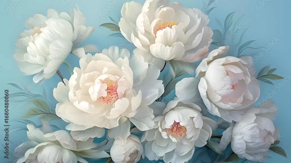 Fototapeta premium white rose in a vase
