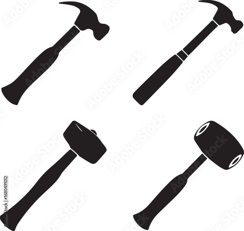 Black hammers tools claw hammer sledgehammer