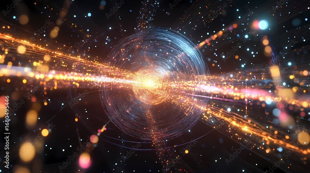 Obraz premium Quantum Internet Nod