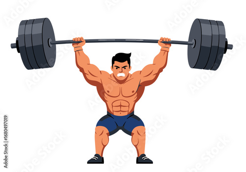 Man weightlifting
