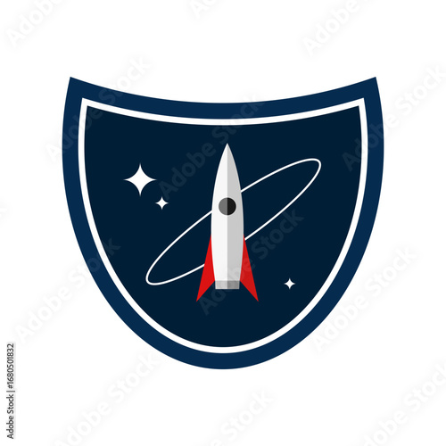 space exploration badge design element