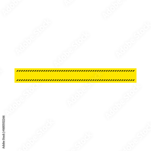 danger ribbon border element