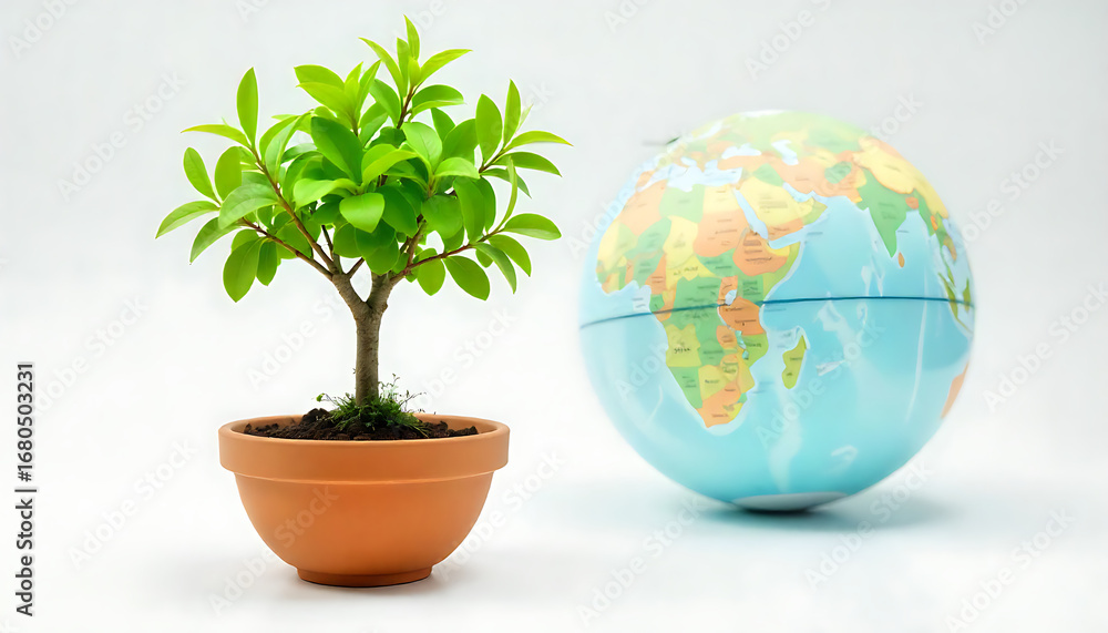 Obraz premium easter egg plant in pot, 8k image