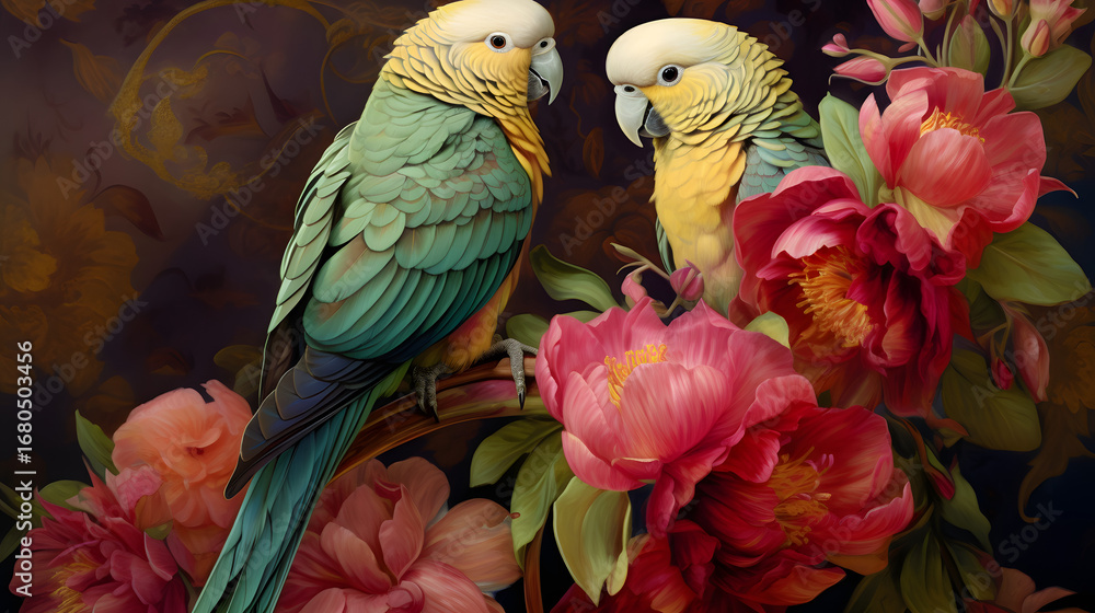 Fototapeta premium blue and yellow macaw