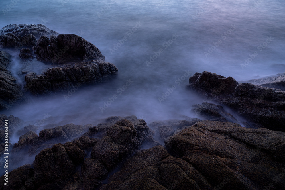 Obraz premium 夕暮れの海岸