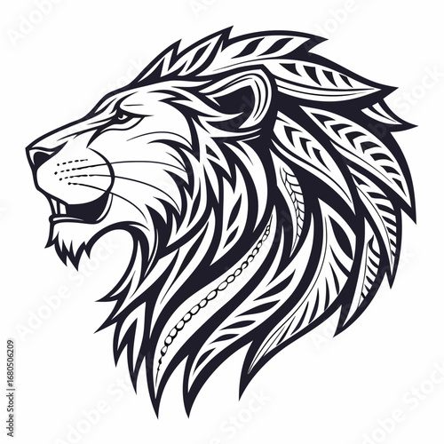 Wallpaper Mural lion head tattoo Torontodigital.ca