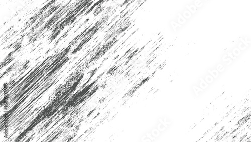 Gray brush strokes on white background abstract black