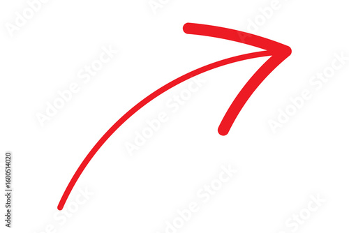 Hand drawn arrow pointing directional arrow isolated, hand drawn arrow upward arrow for highlight and emphasize isolated on transparent png