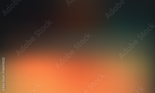 Warm, abstract gradient of fiery orange and deep teal with a soft, moody atmosphere
