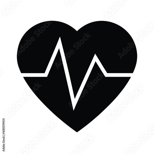 Heartbeat Icon Vector Illustration