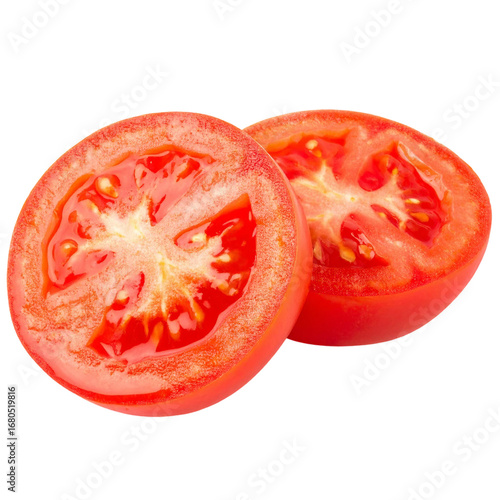 Wallpaper Mural sliced tomato isolated on white and transparent background Torontodigital.ca