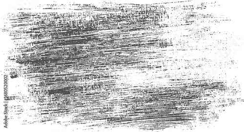 Textured grey brush strokes on white background abstract black