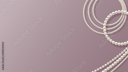 pearl bracelet on a background