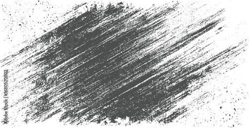 Textured grey brush stroke with scattered dots grunge paint