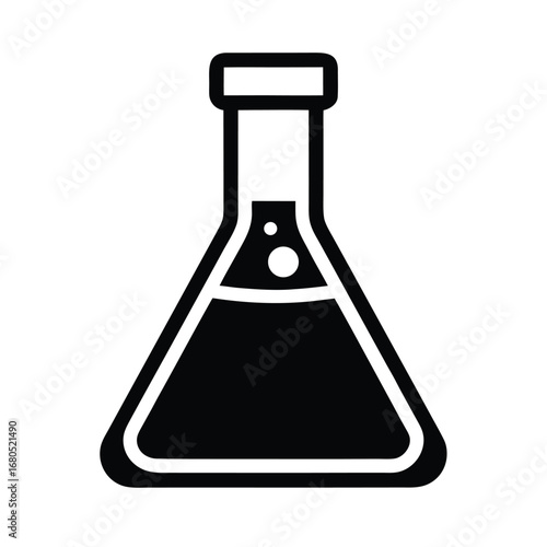 Chemistry Flask Icon Vector Illustration