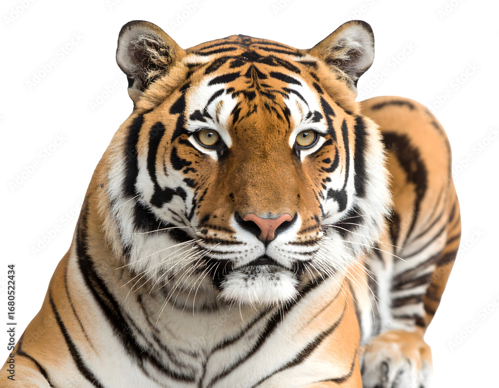 Naklejka premium white bengal tiger