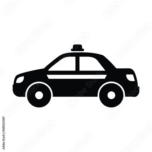 Police Car Icon Vector Illustration