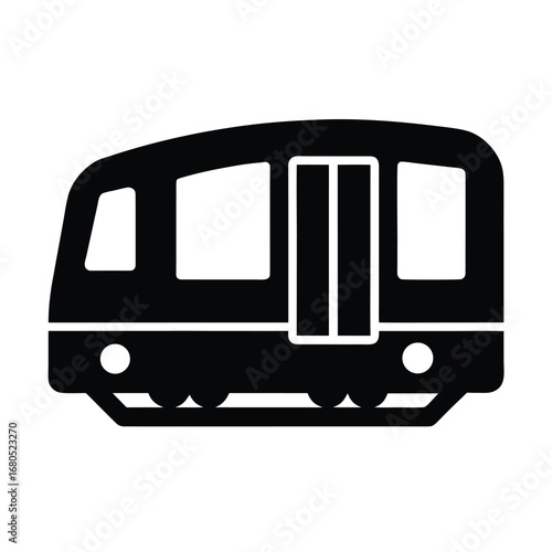 Subway Train Icon Vector Illustration