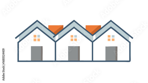 Houses real estate property home building architecture residential construction neighborhood design concept
