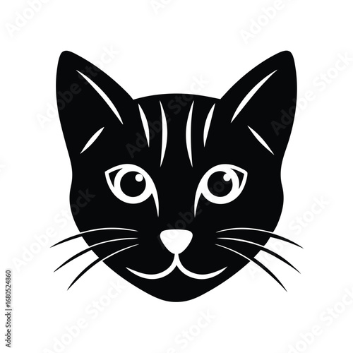 Cat Face Icon Vector Illustration