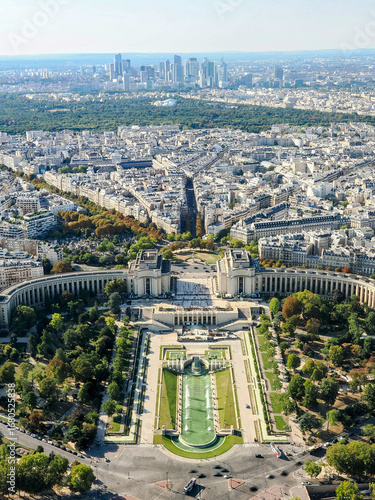 Aerial view of Paris