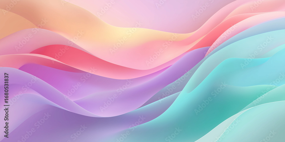 Fototapeta premium Premium pastel abstract fluid gradient background