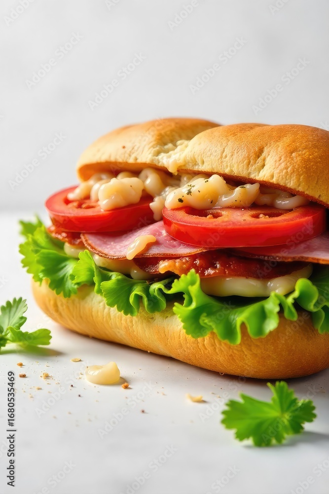 custom made wallpaper toronto digitalA delicious submarine sandwich overflowing with fresh vegetables, meats, and melted cheese on a toasted sub roll Perfect for a quick and satisfying lunch or dinner , cheese, peppers