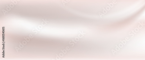 Soft rose brown gradient background fabric. Creamy silk texture with pearl colors for elegant abstract wedding backdrop. Horizontal cover with a subtle wavy pattern. Pale beige gradation vector.
