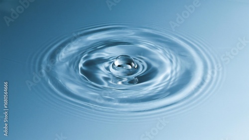 A Dripping Water Drop in a Ripple