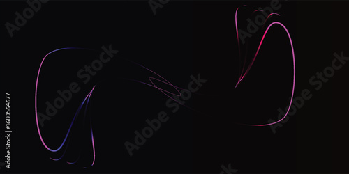 Abstract light trails on a dark background.